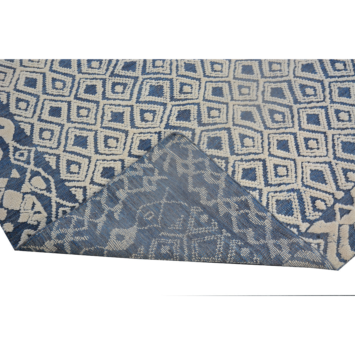 MOROCCAN A12TZ IVORY / BLUE