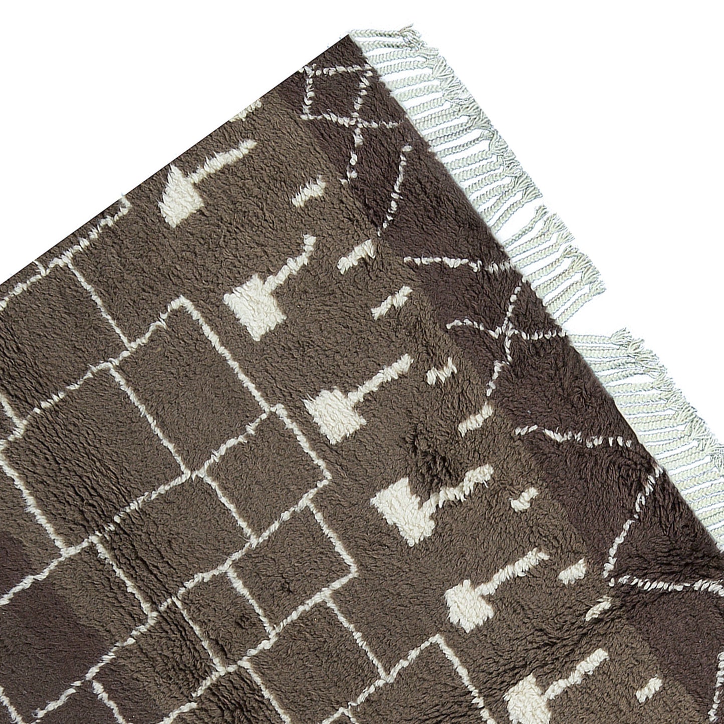 MOROCCAN TZ112 BROWN / IVORY