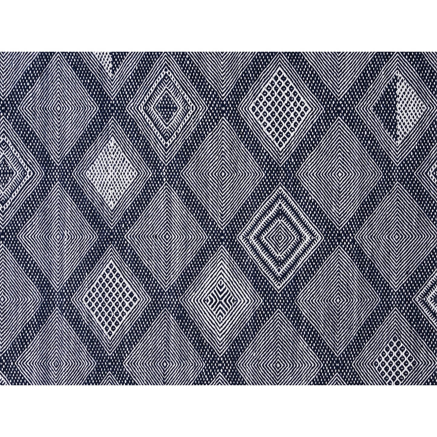 MOROCCAN TZ663 BLUE / IVORY