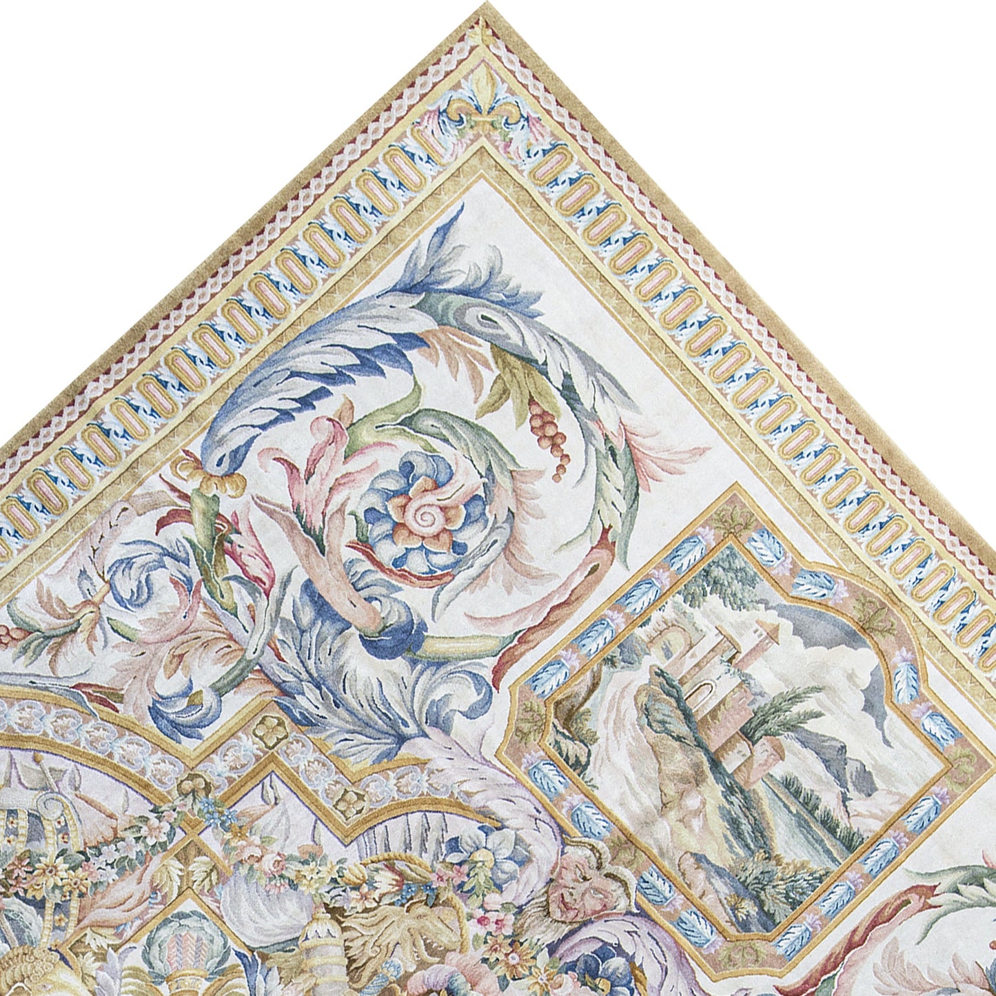 RENAISSANCE SAVONNERIE S155I IVORY / BLACK 11'10" X 18'1"