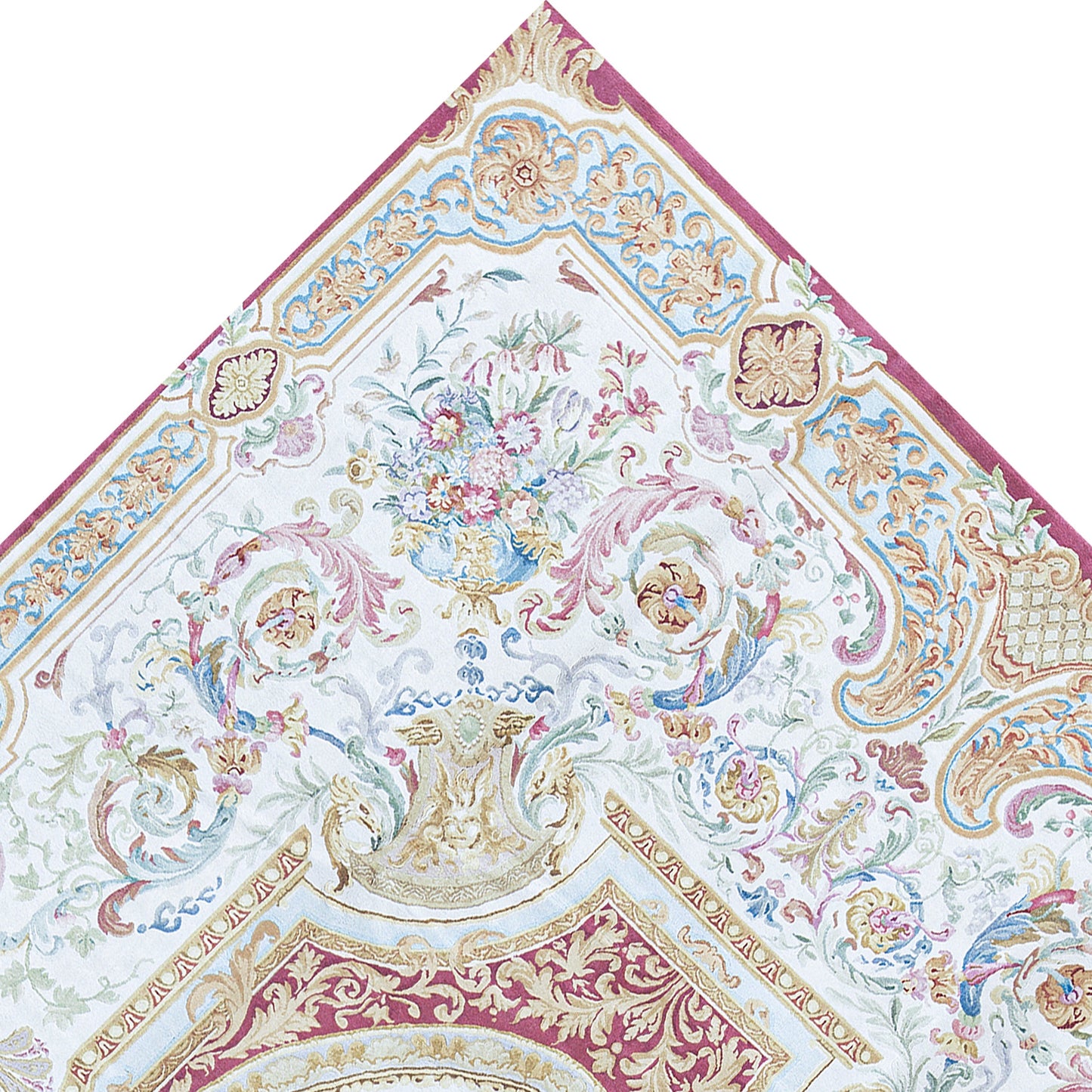RENAISSANCE SAVONNERIE S236R IVORY / RED 10' X 14'1"