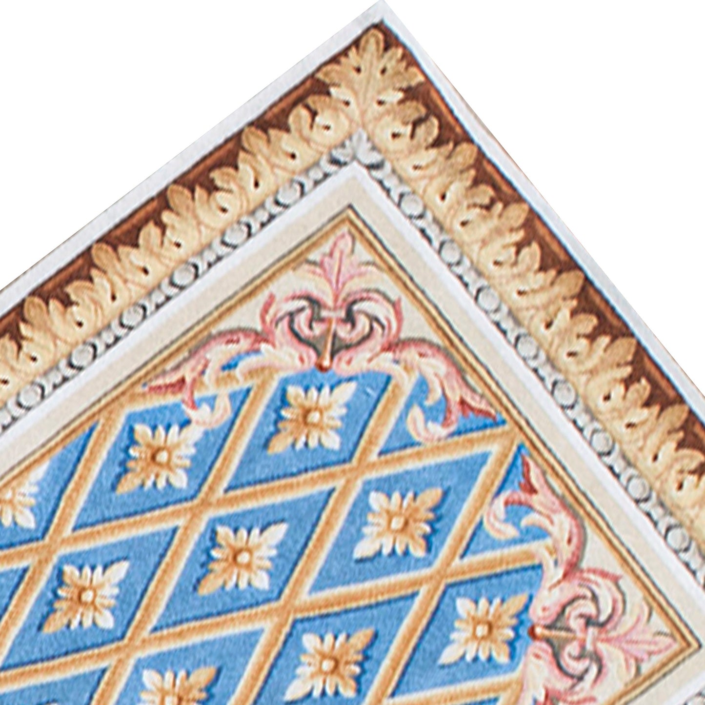 RENAISSANCE SAVONNERIE S-136 BLUE / IVORY 3'1" X 18'