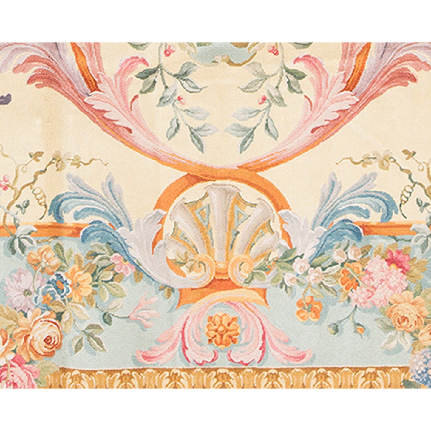 RENAISSANCE SAVONNERIE S-115 IVORY / LIGHT BLUE 10' X 14'1"