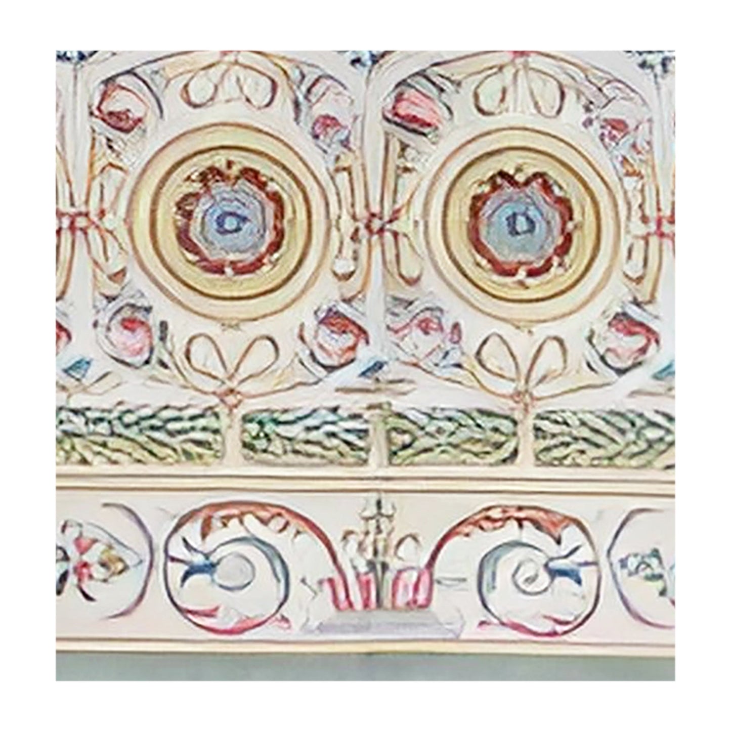 RENAISSANCE SAVONNERIE S-187 IVORY / GREEN 11' X 15'2"