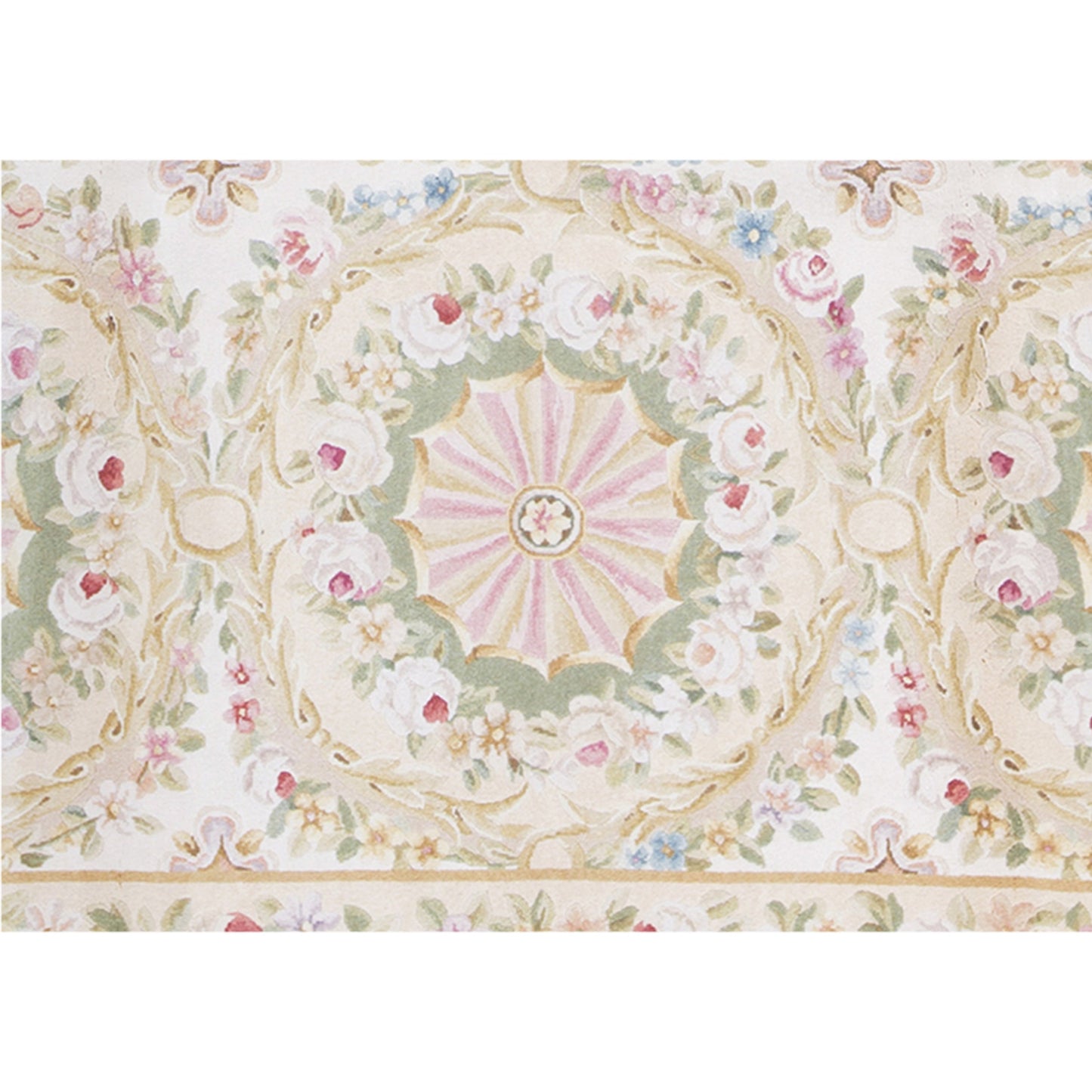 RENAISSANCE SAVONNERIE S-158 GOLD / GREEN 9' X 12'1"
