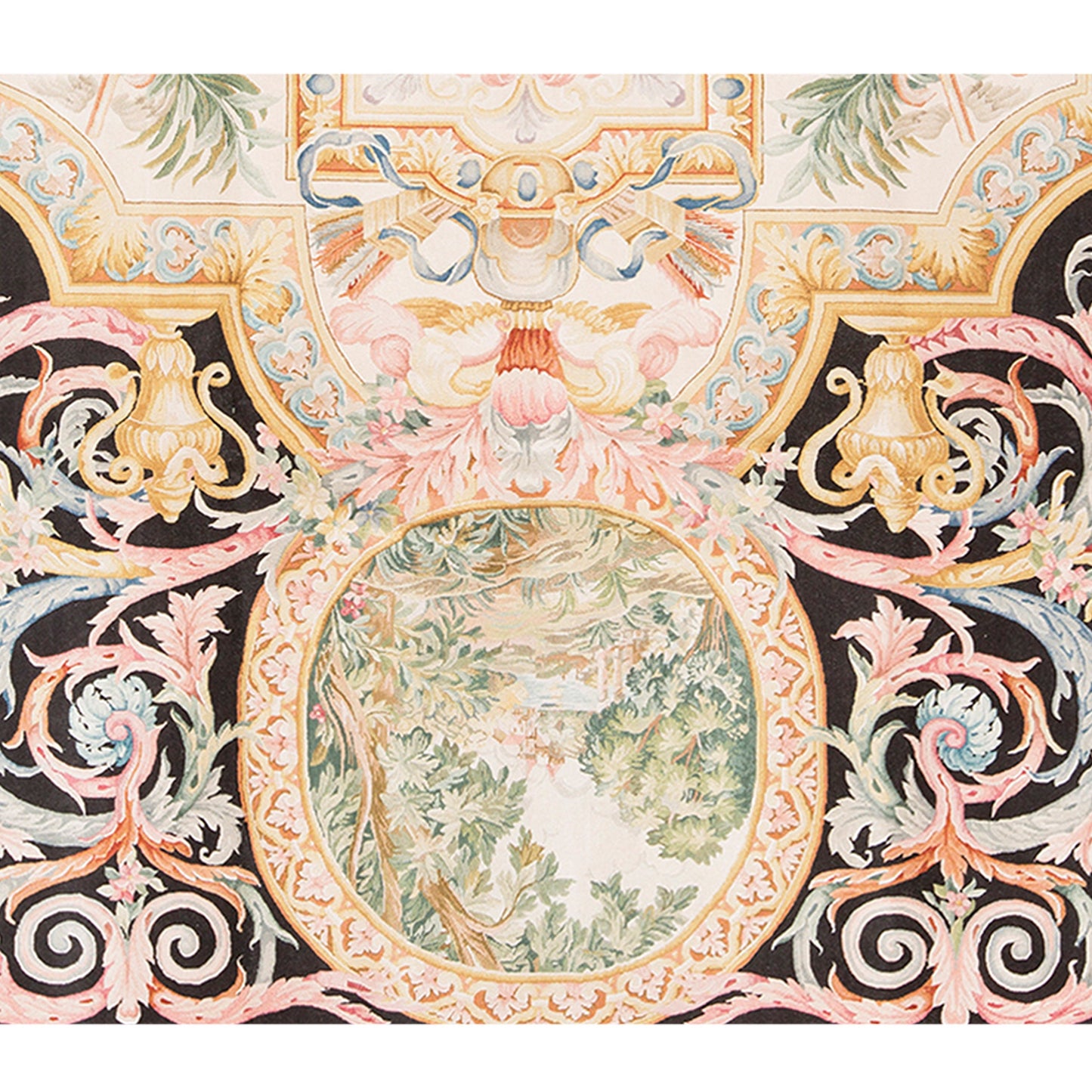 RENAISSANCE SAVONNERIE S190B BROWN / GOLD 10' X 14'