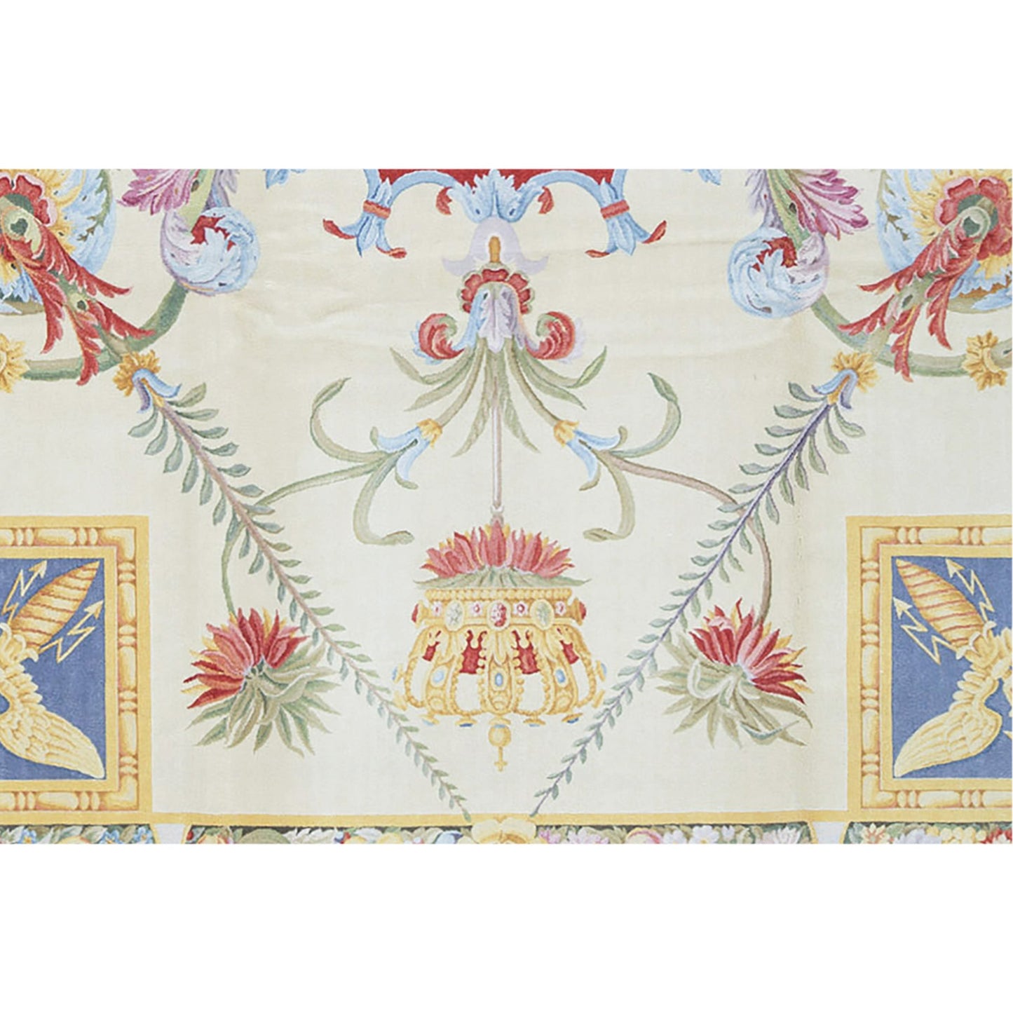 RENAISSANCE SAVONNERIE S-184 BEIGE / BLUE 10' X 14'