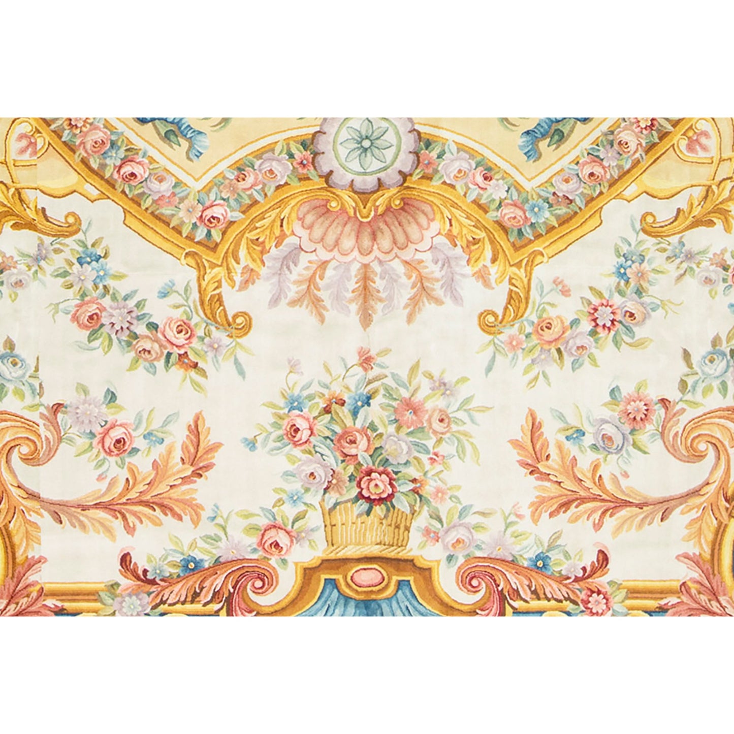 RENAISSANCE SAVONNERIE S-112 IVORY / LIGHT BLUE 12' X 18'1"