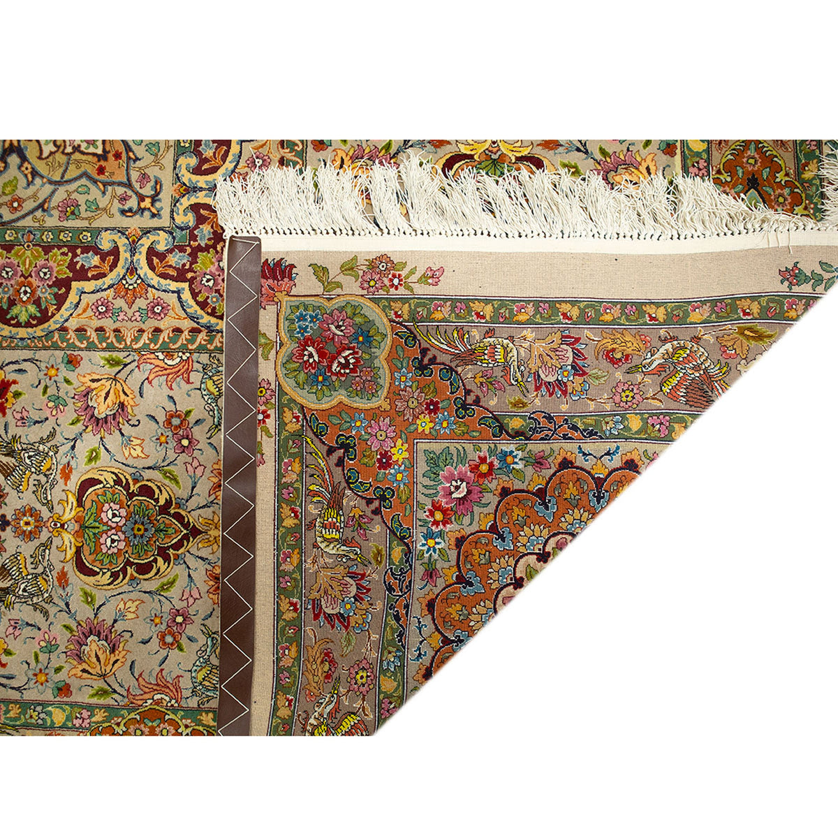 ANTIQUE PERSIAN FINE TABRB MULTI 18' X 18'