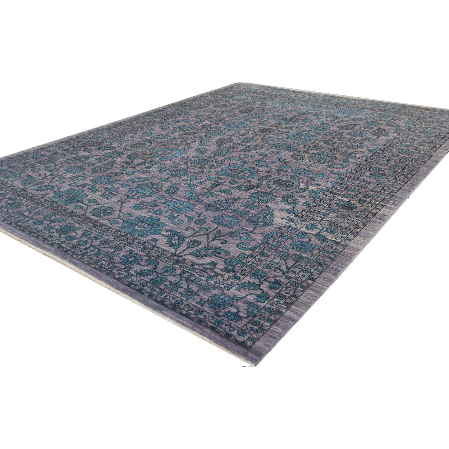 ARYANA ARYAN GREY / TURQUISE 9'3" X 12'5"