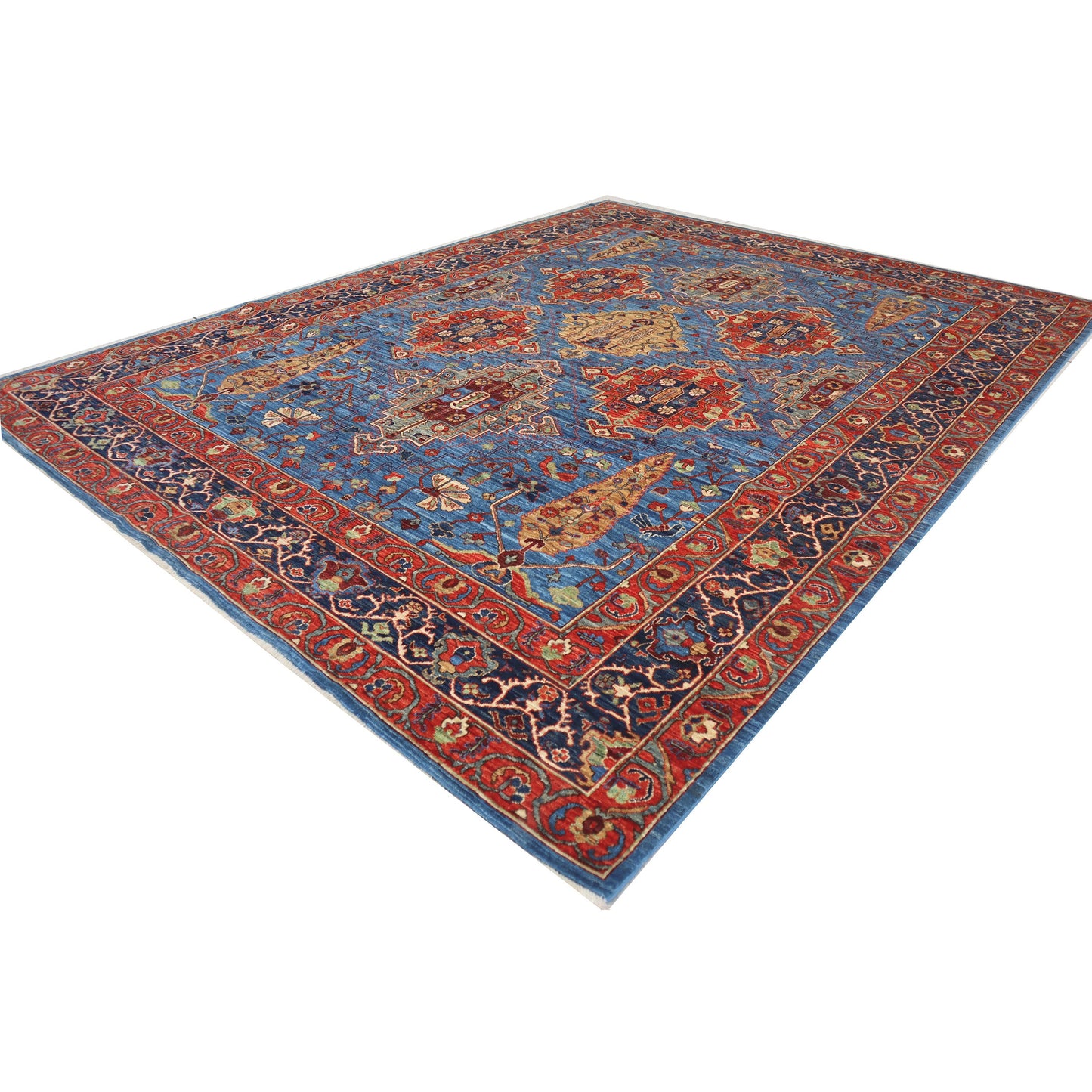 ARYANA ARYAN LIGHT BLUE / NAVY 9'2" X 11'10"