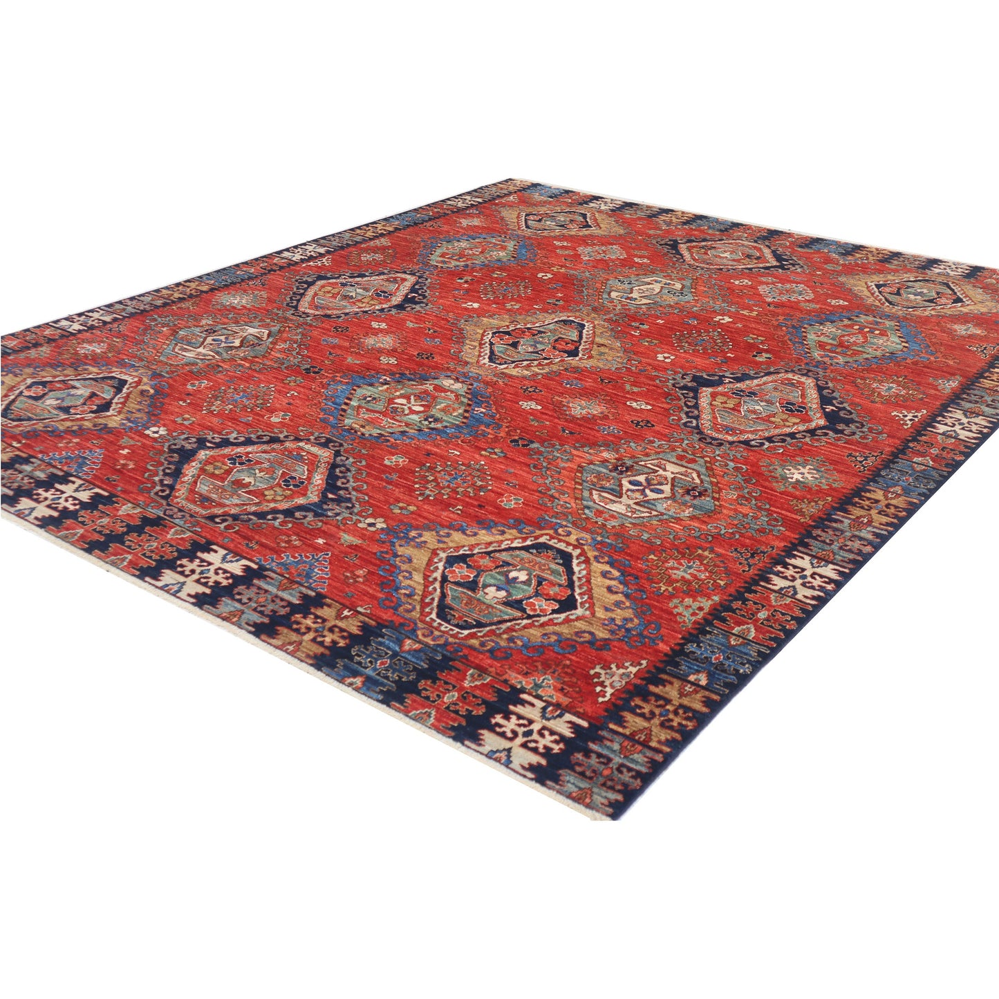 ARYANA ARYAN RUST / NAVY 7'11" X 9'9"