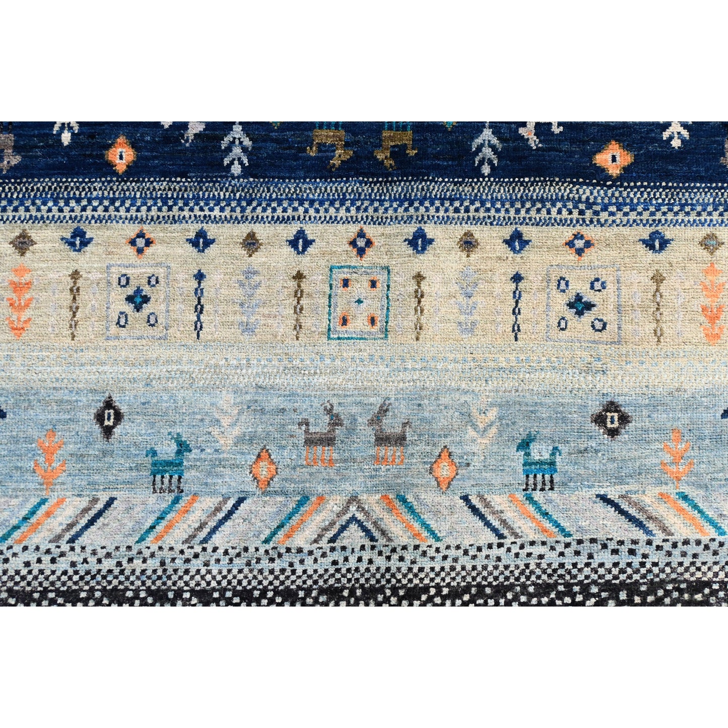ARYANA GABEH BLUE / GREY 5' X 6'9"