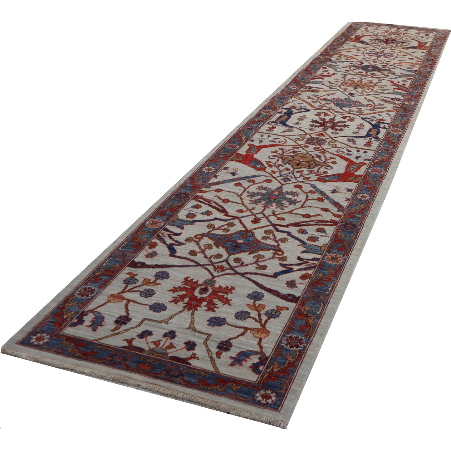 ARYANA ARYAN IVORY / GREEN 2'9" X 13'7"