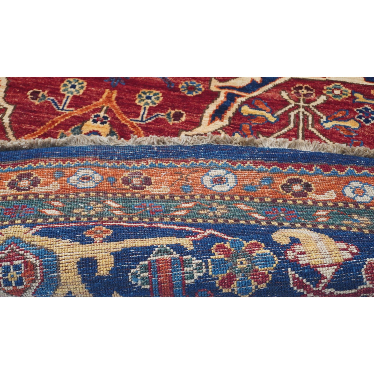 ARYANA SAMAR RED / BLUE 9'6" X 9'9"