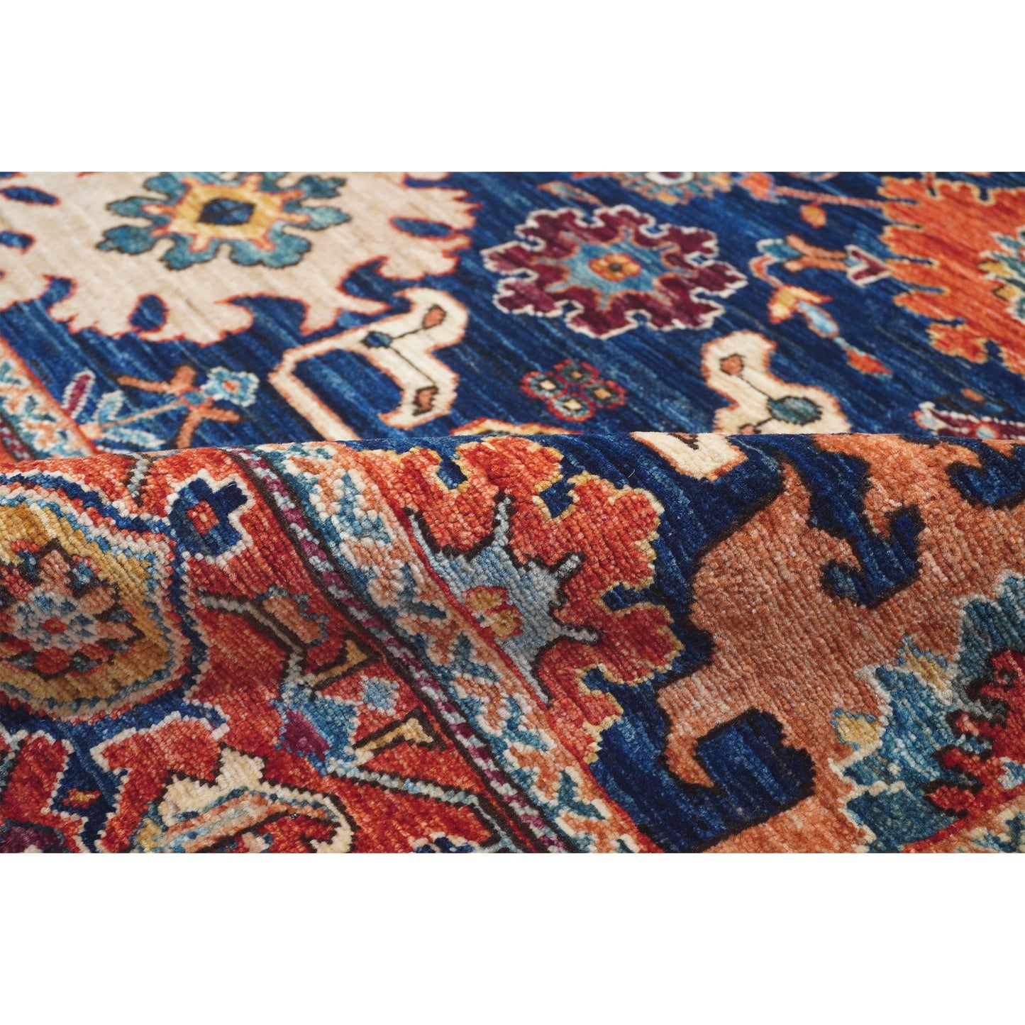ARYANA ARYAN BLUE / RED 5'10" X 8'5"