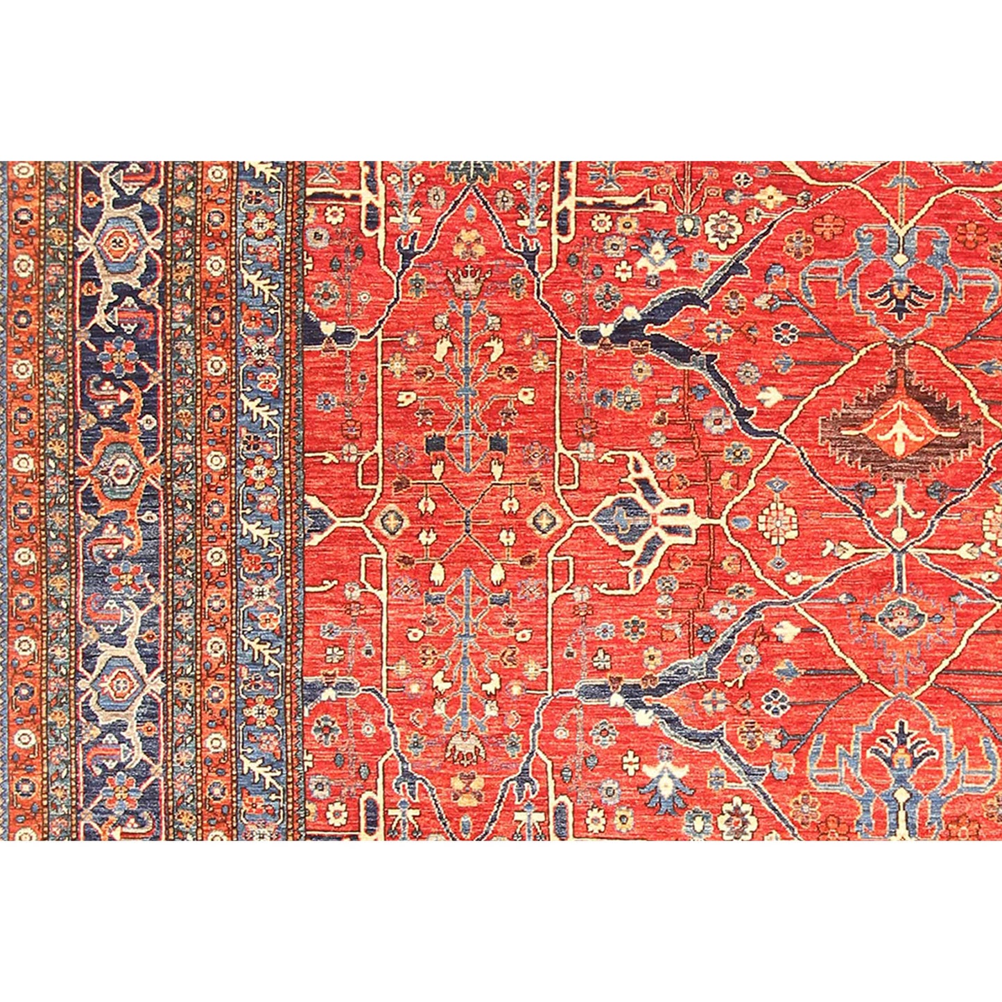 ARYANA ARYAN BLUE / RED 9'9" X 14'3"
