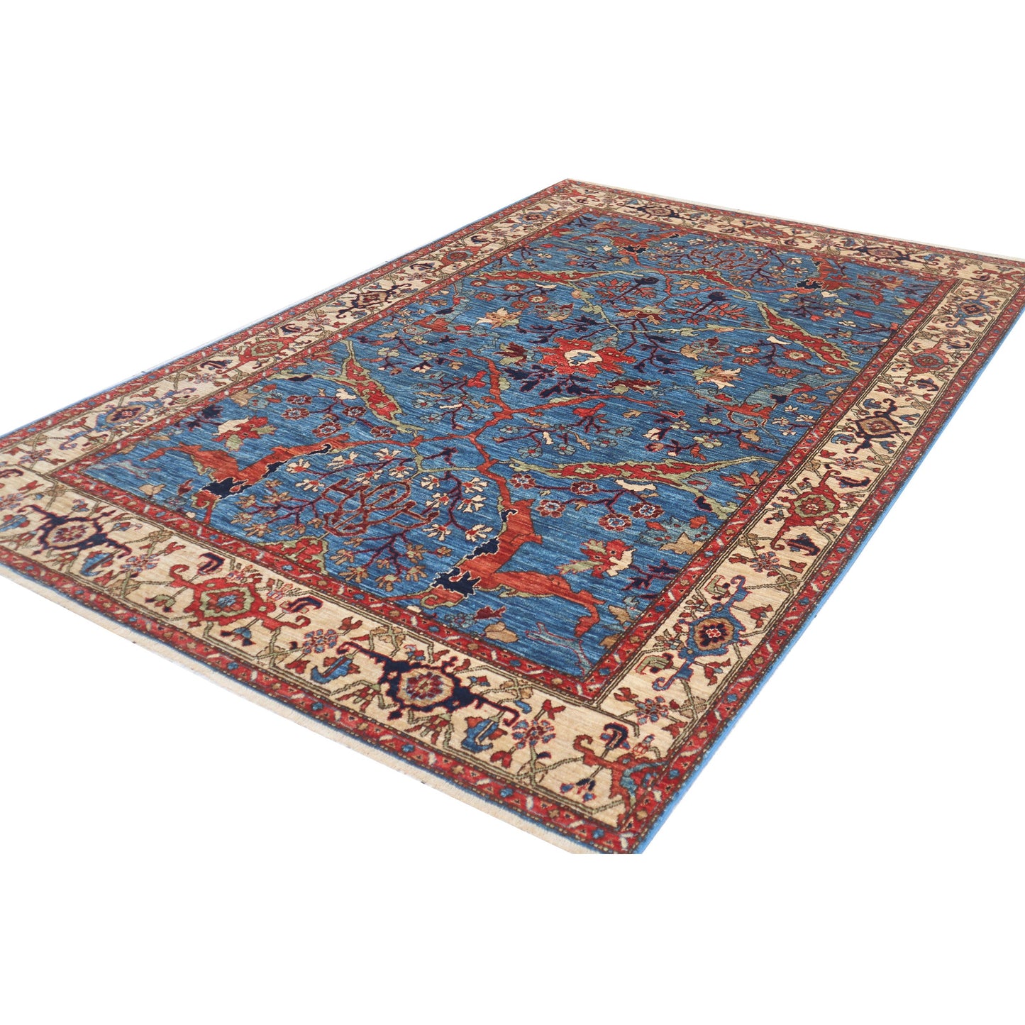 ARYANA ARYAN LIGHT BLUE / IVORY 5'10" X 9'3"