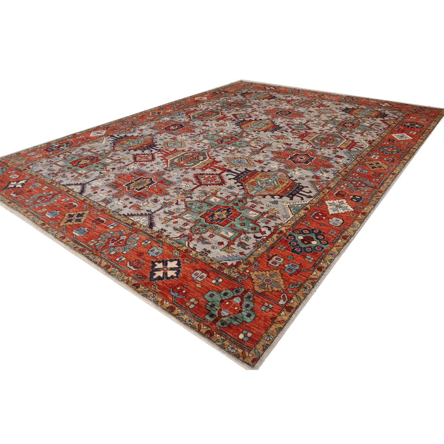 ARYANA ARYAN GREY / RUST 10'2" X 13'10"