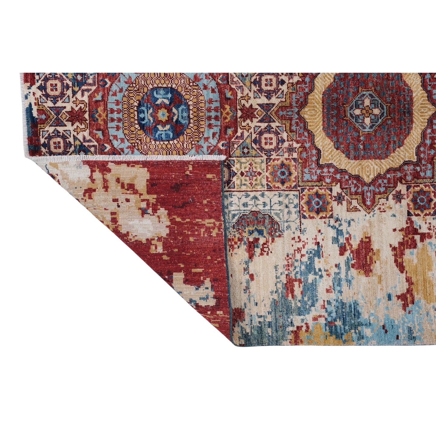 ARYANA ARYAN IVORY / RED 4'11" X 6'10"