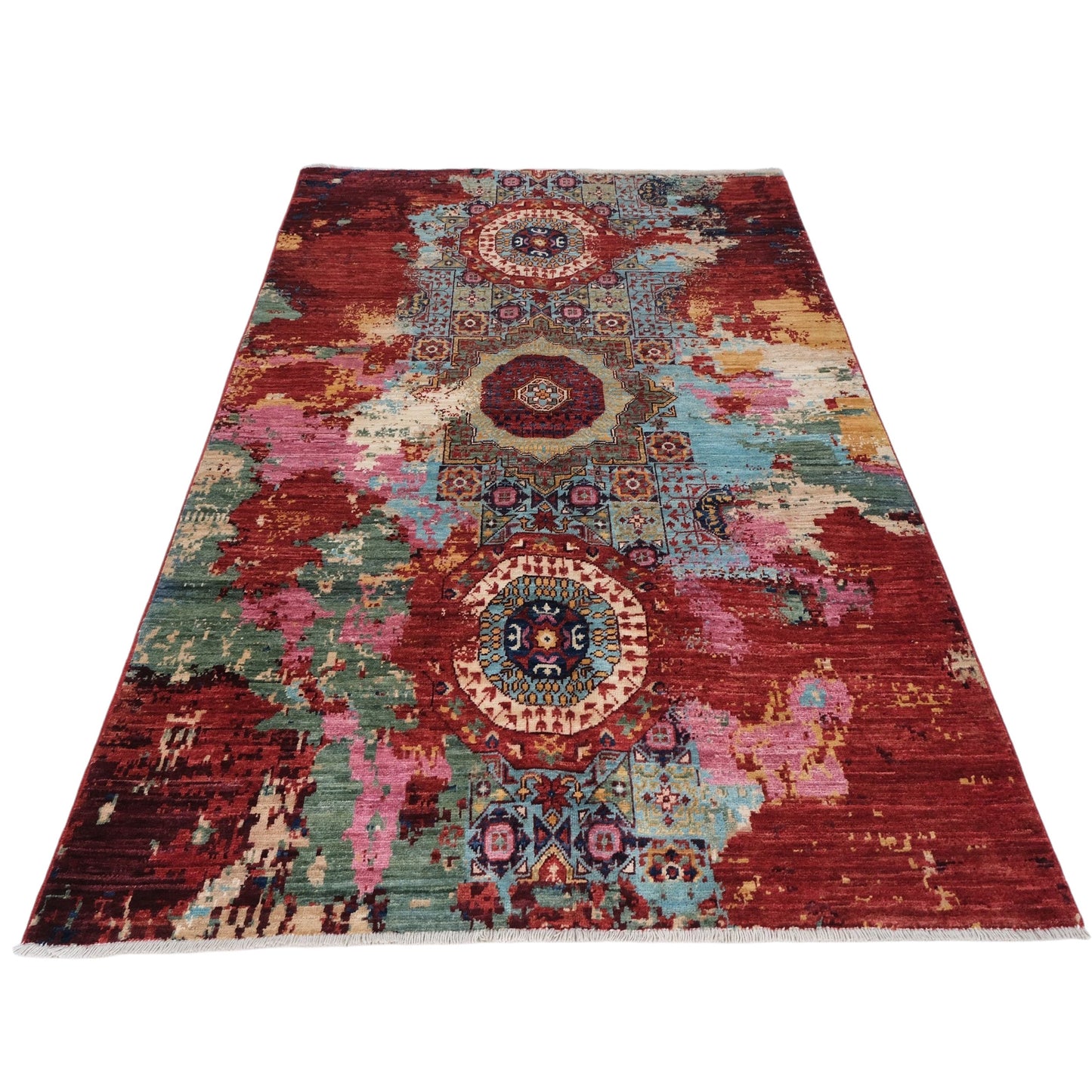 ARYANA ARYAN PINK / RED 3'11" X 6'3"