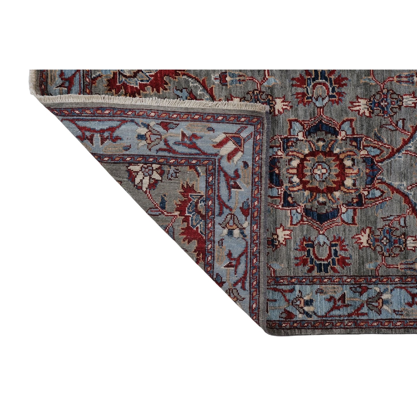ARYANA ARYAN LIGHT GREEN / LIGHT BLUE 2'7" X 10'2"