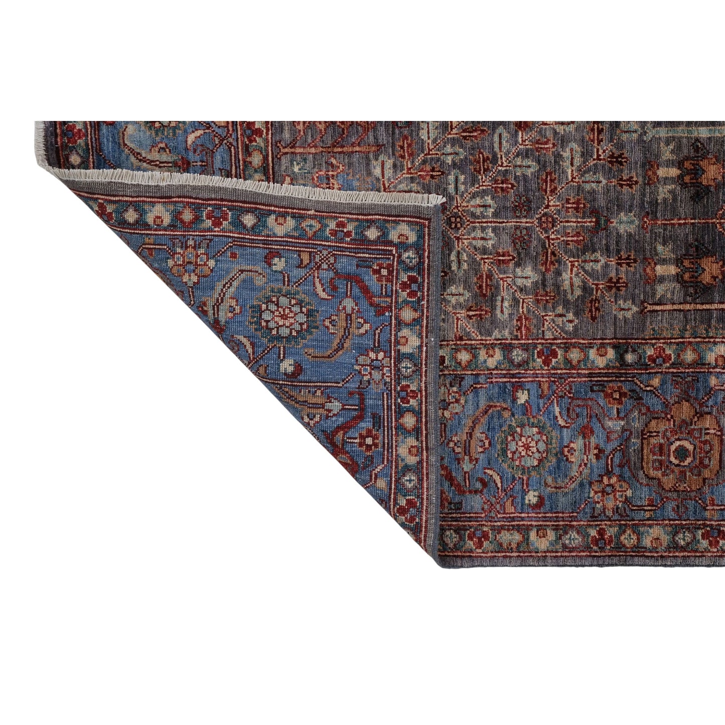 ARYANA ARYAN BROWN / LIGHT BLUE 5'11" X 8'10"