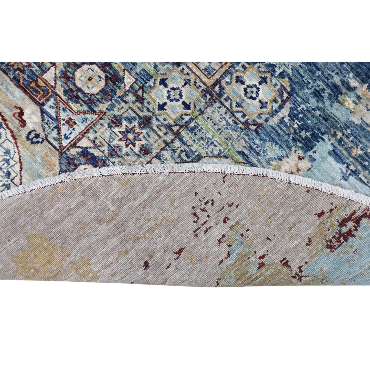 ARYANA ARYAN CAMEL / RED 7'9" X 7'9"