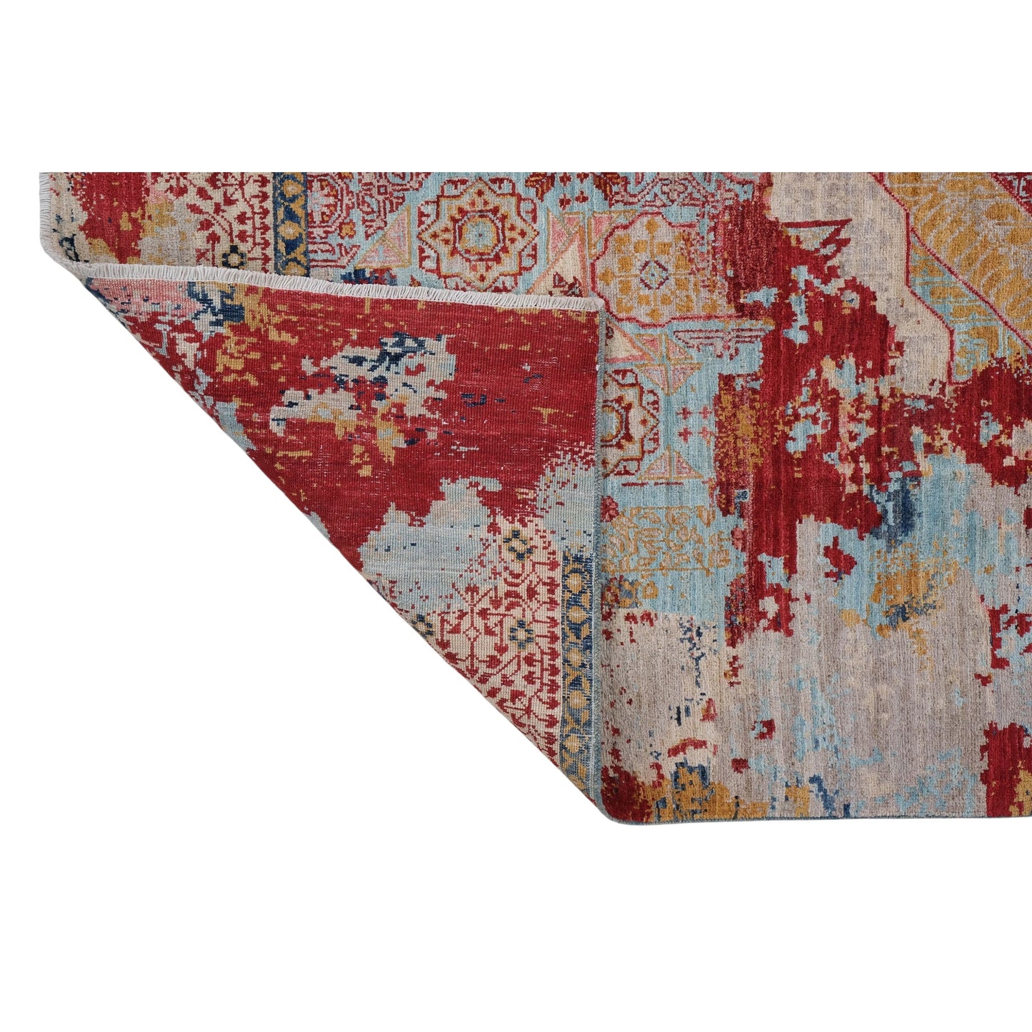 ARYANA ARYAN RED / LIGHT BLUE 5'9" X 9'