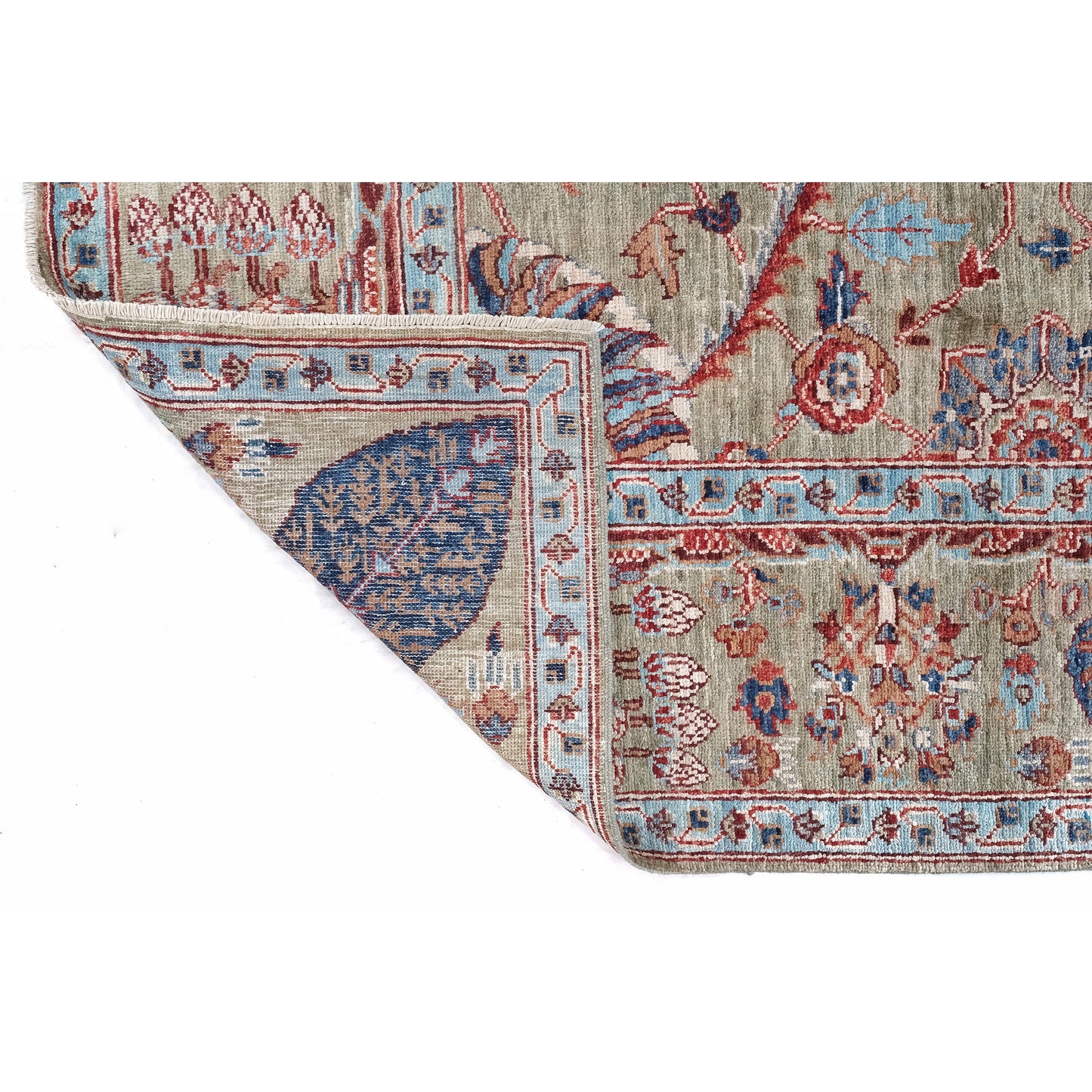 ARYANA ARYAN LIGHT GREEN / LIGHT GREEN 9'1" X 12'3"