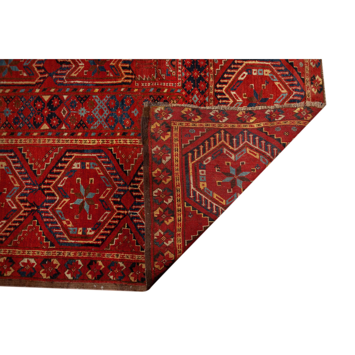 SEMI-ANTIQUE RUSSIAN BASHIR RED 10'7" X 20'9"