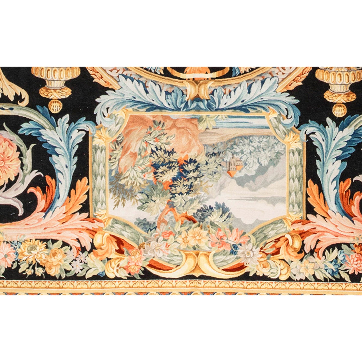 RENAISSANCE SAVONNERIE S191B BLACK / BEIGE 11'1" X 16'1"