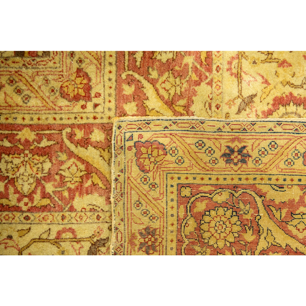 ANTIQUE INDIA AGRA STYLE AGRA IVORY / IVORY 16'9" X 22'9"