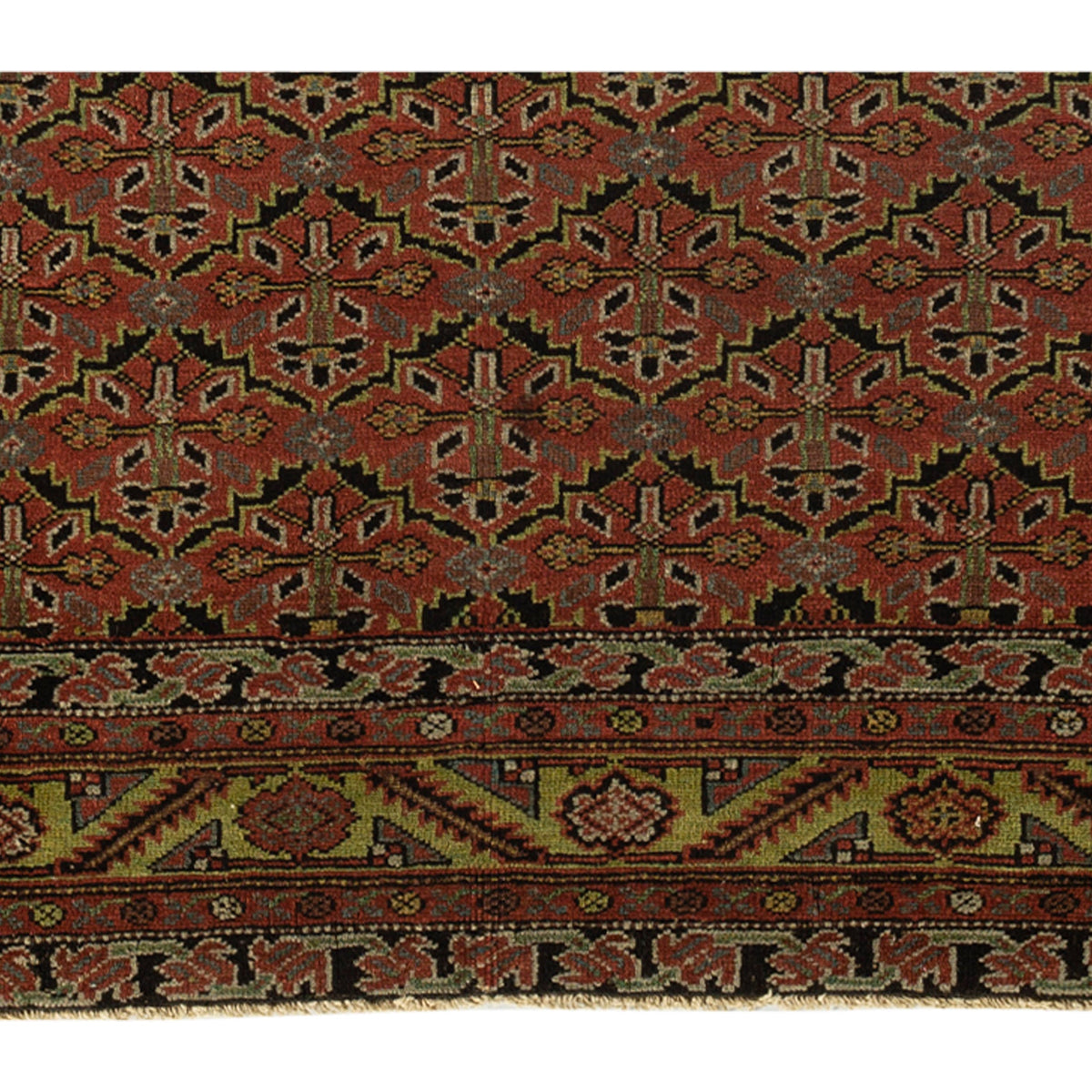 ANTIQUE PERSIAN FINE MALAYER MULTI 3'11" X 6'11"