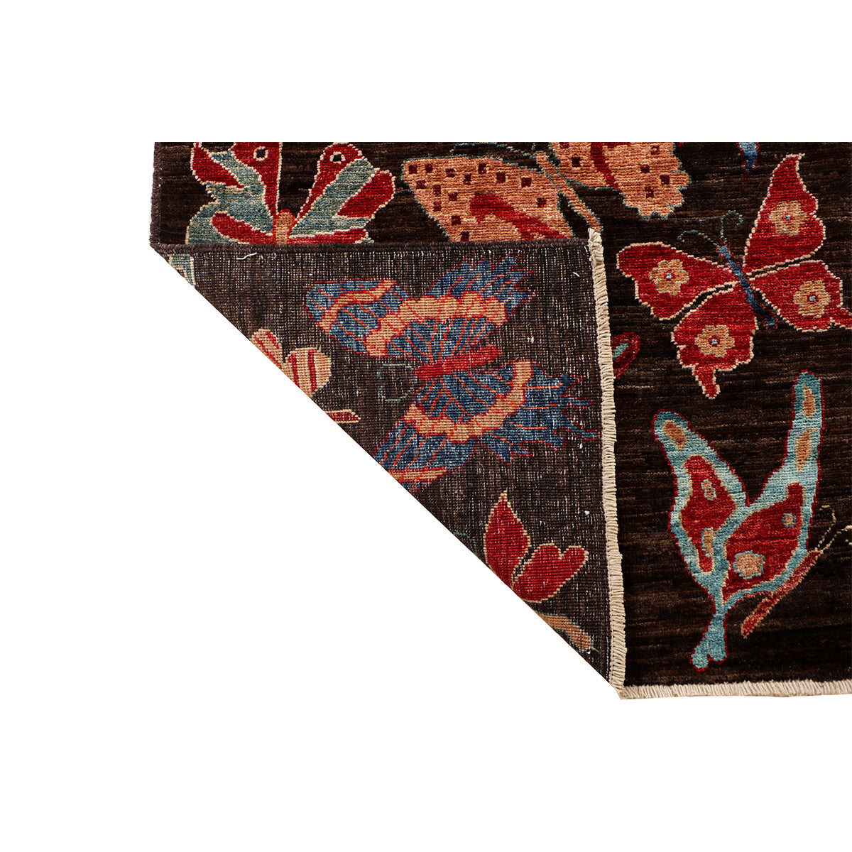 ARYANA ARYAN BROWN / RED 2'5" X 9'9"