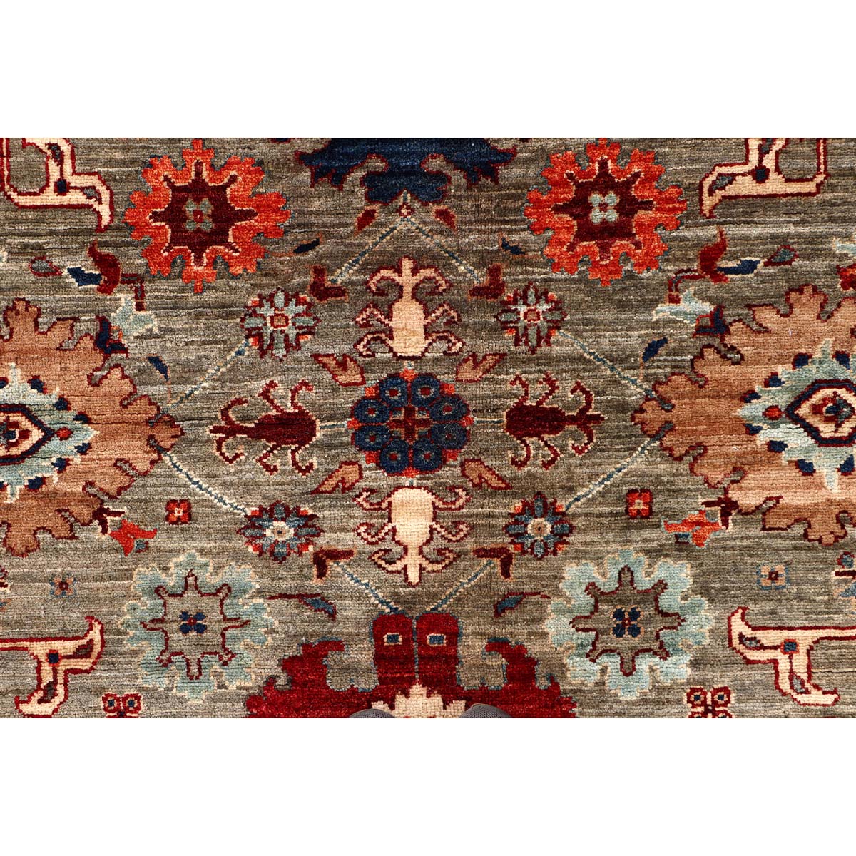 ARYANA ARYAN BROWN / LIGHT BLUE 12'4" X 18'