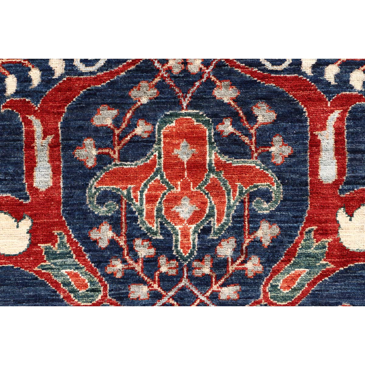 ARYANA ARYAN NAVY / LIGHT GREEN 2'6" X 9'5"