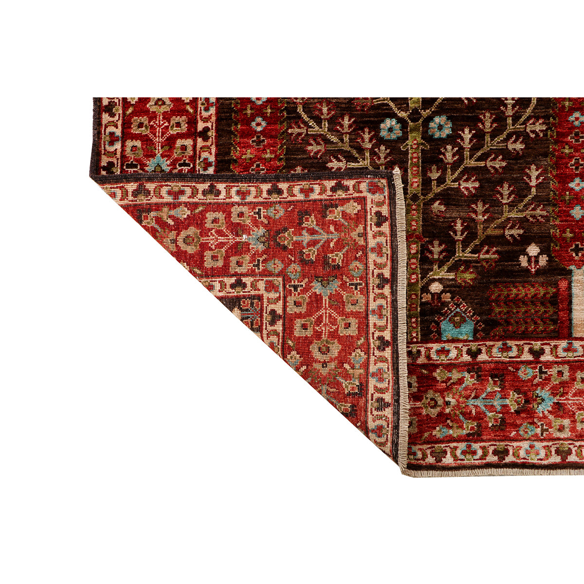 ARYANA ARYAN BROWN / RED 3'10" X 14'1"