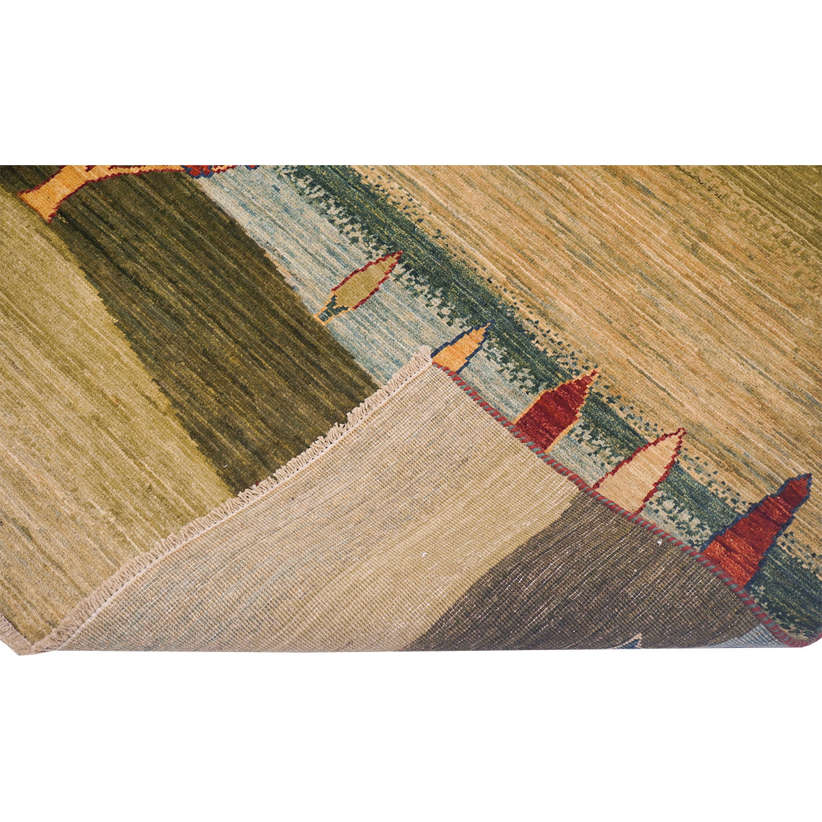 ARYANA GABEH GREEN / MULTI 5'8" X 7'9"