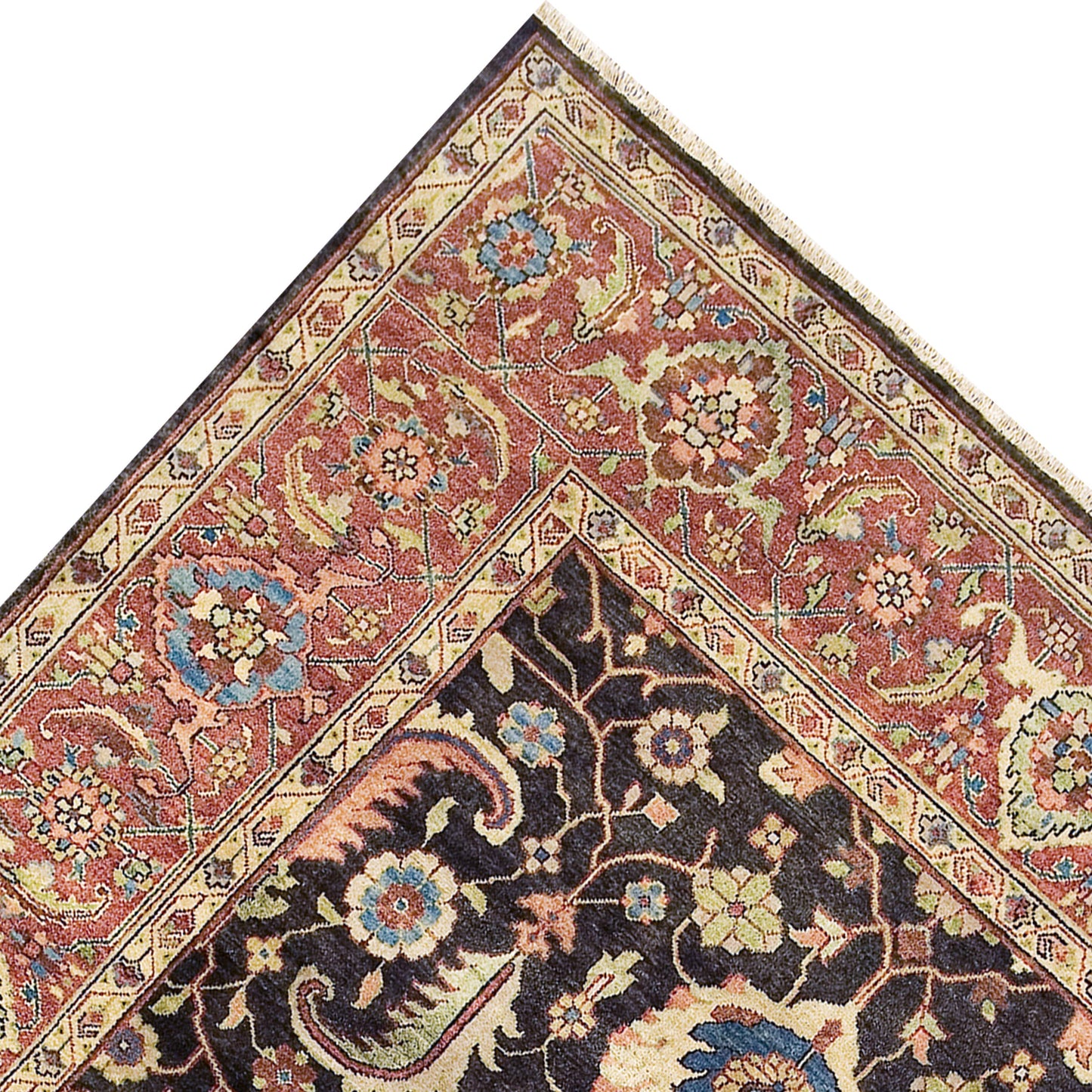 ANTIQUE MAHAL MAH16 BLACK / RED