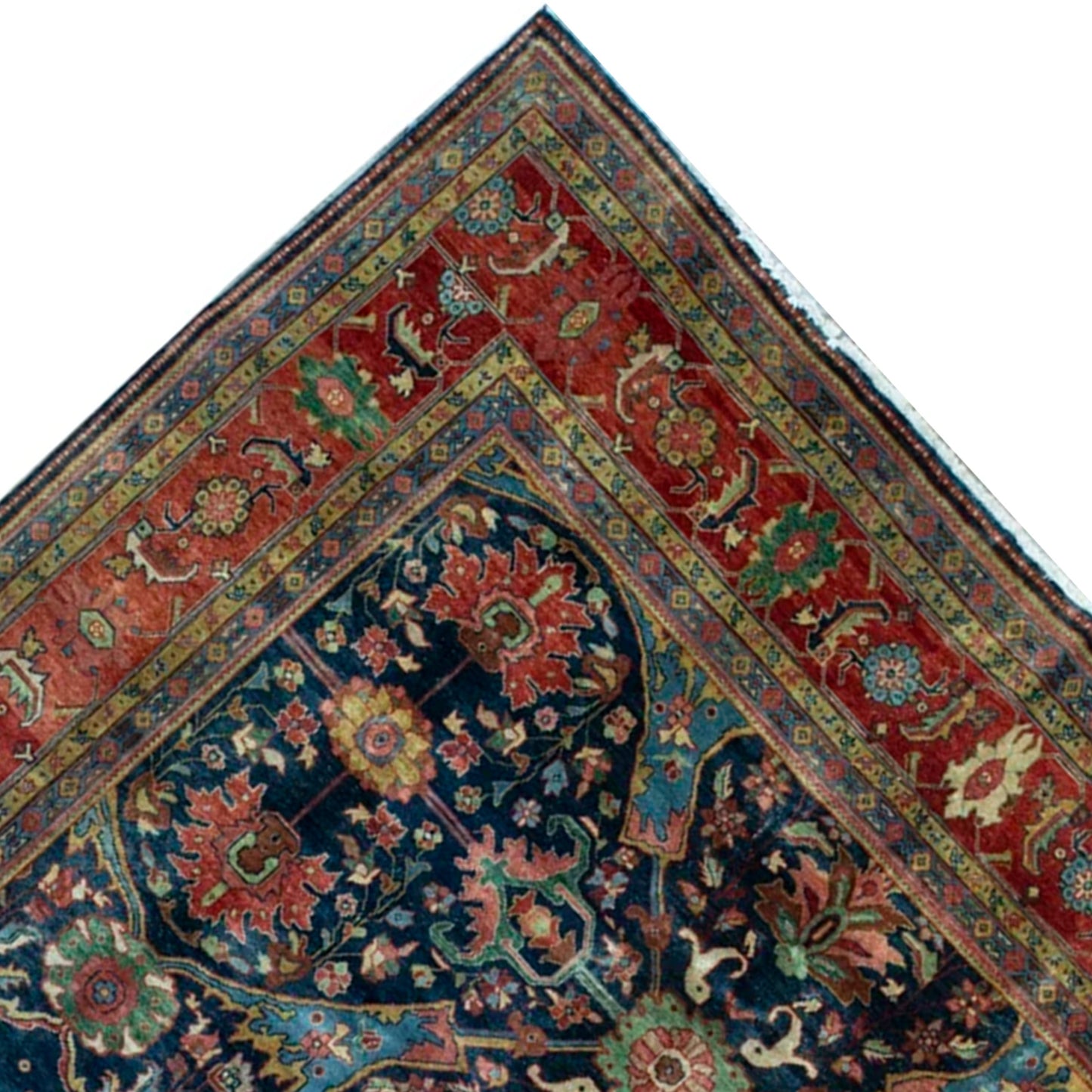 ANTIQUE MAHAL MAHA1 BLUE / RED