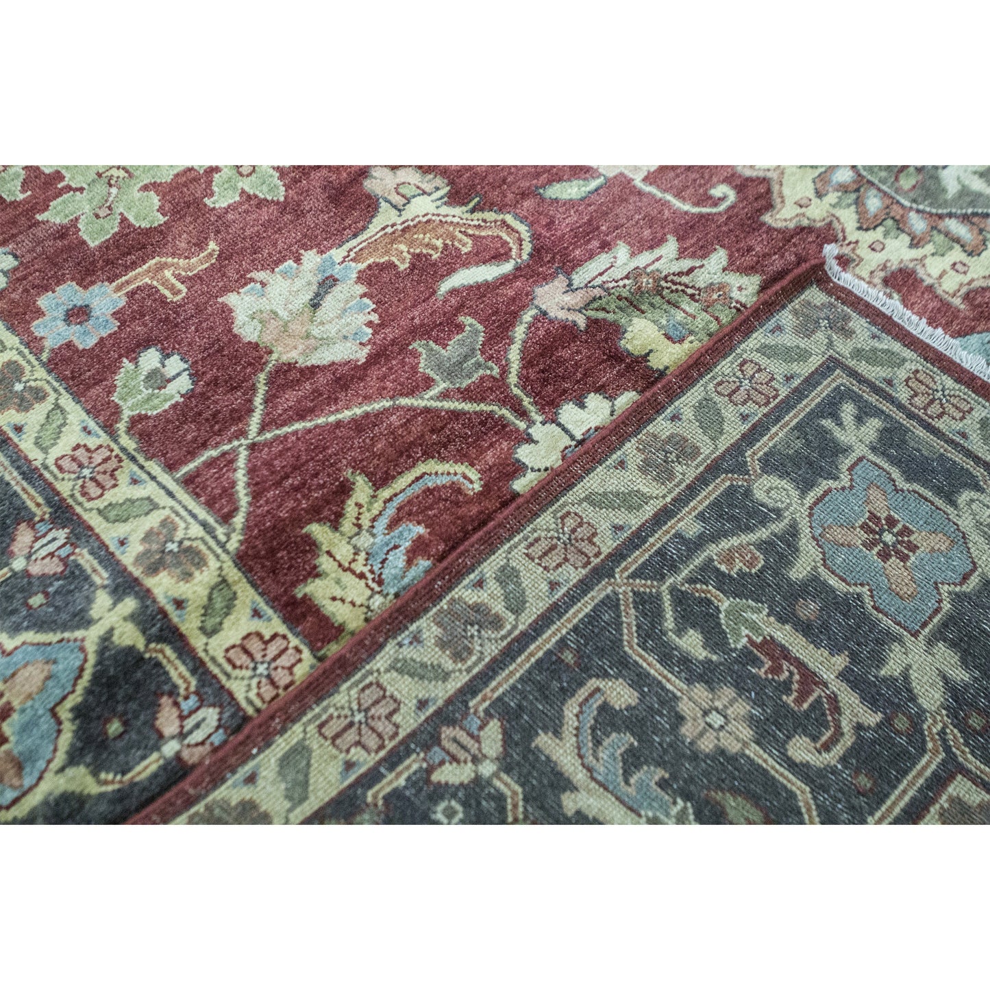 ANTIQUE MAHAL MJT16 RED / CHARCOAL