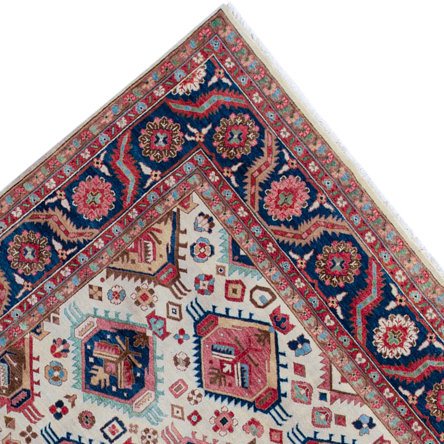 ANTIQUE SERAPI B4SER IVORY / BLUE