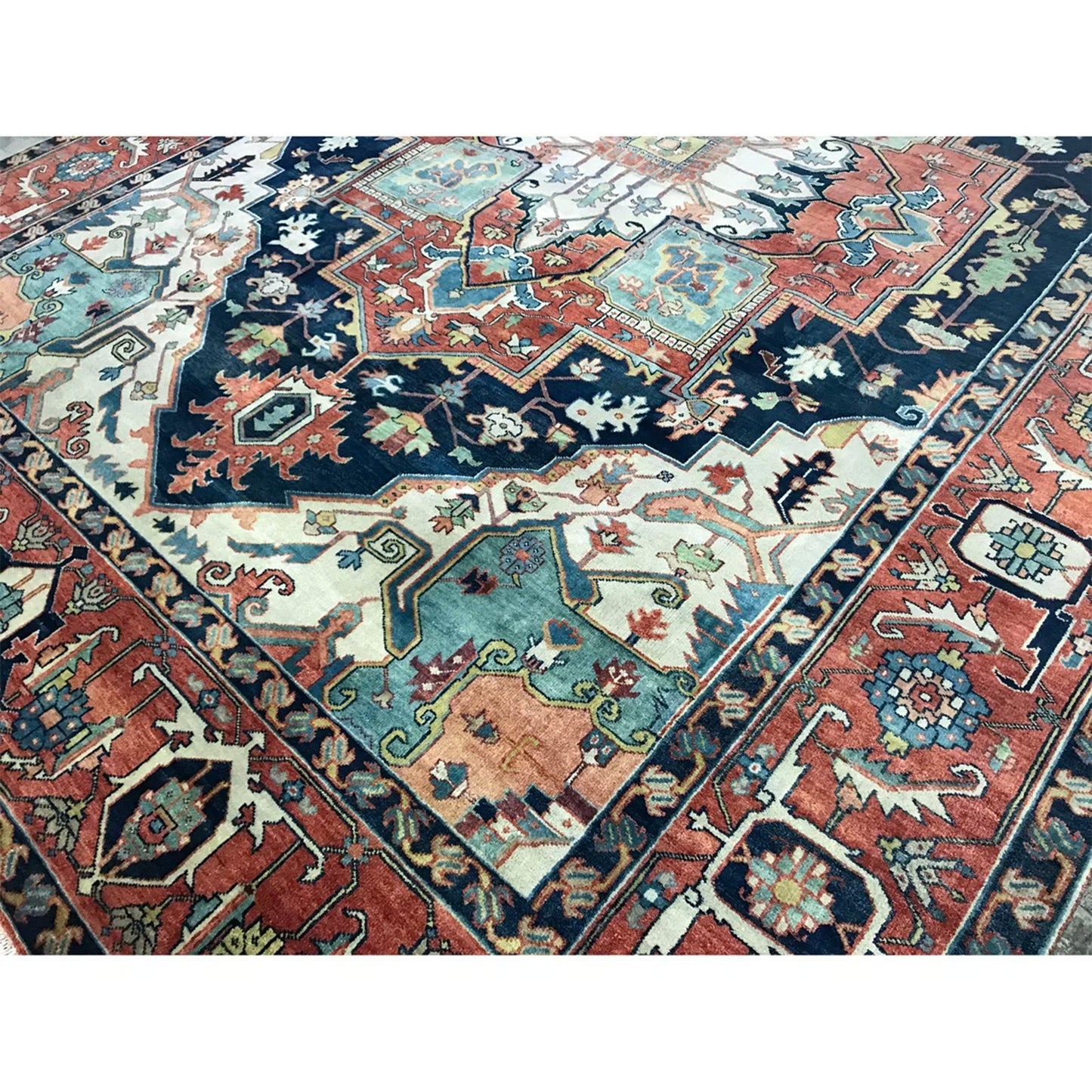 ANTIQUE SERAPI HER27 BLUE / RED