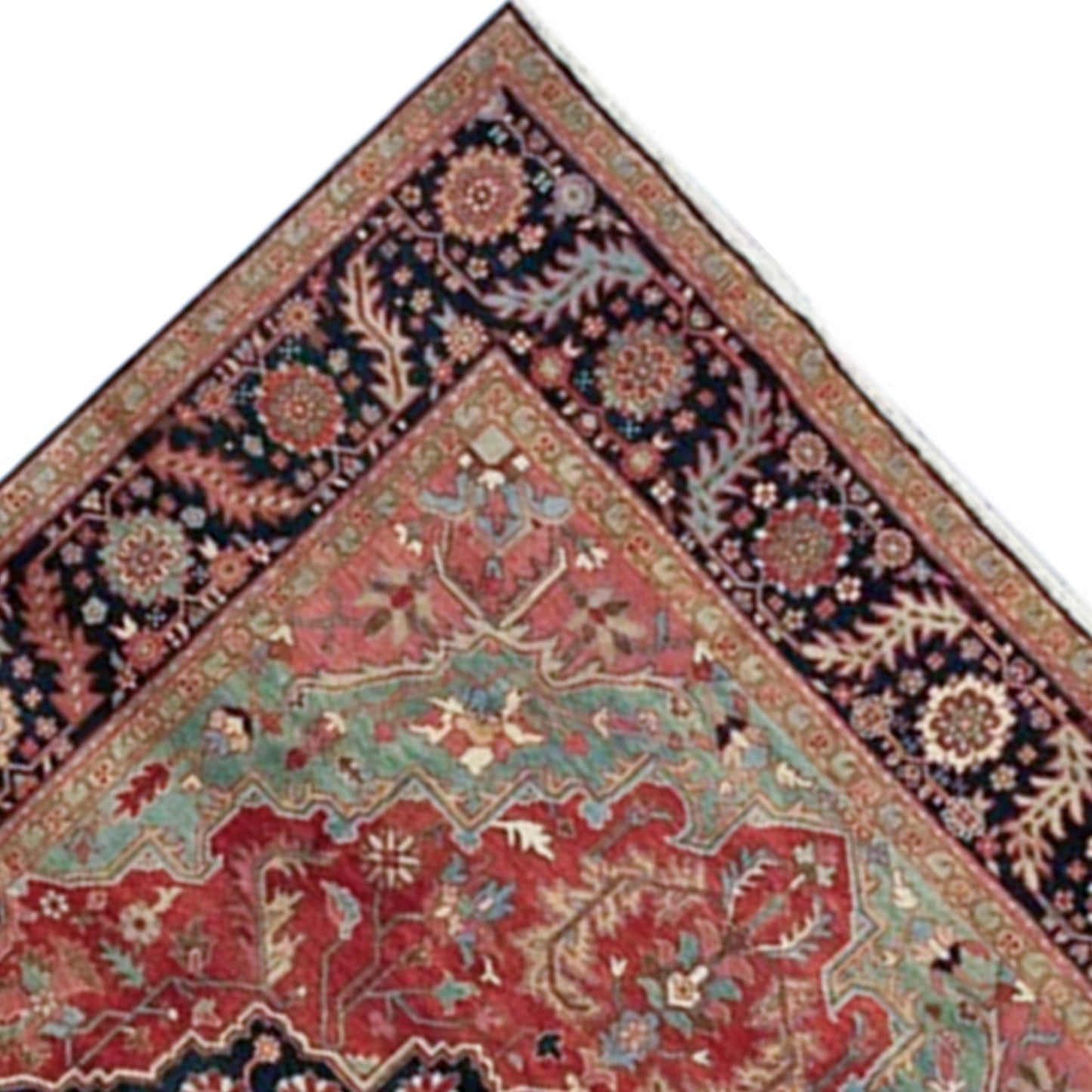 ANTIQUE SERAPI HER39 RED / BLUE