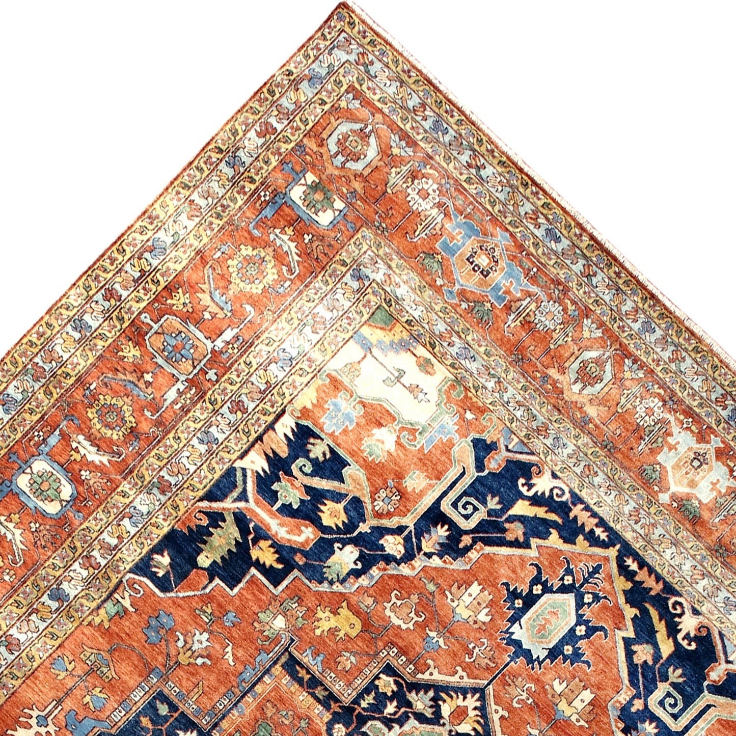 ANTIQUE SERAPI HERZ7 RED / RED 13'11" X 18'