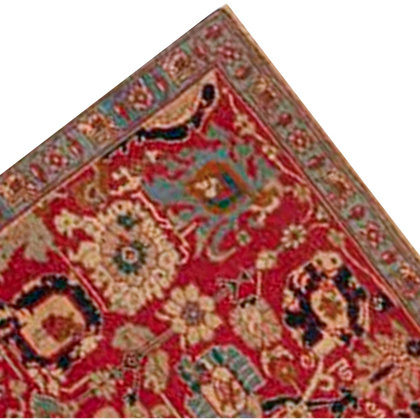 ANTIQUE SERAPI SERAP RED / LIGHT BLUE