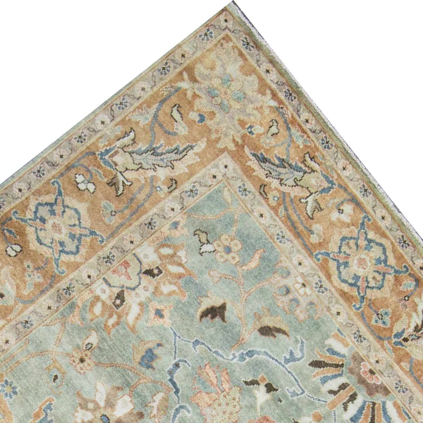 ANTIQUE SULTANABAD CH-7- GREEN / RUST