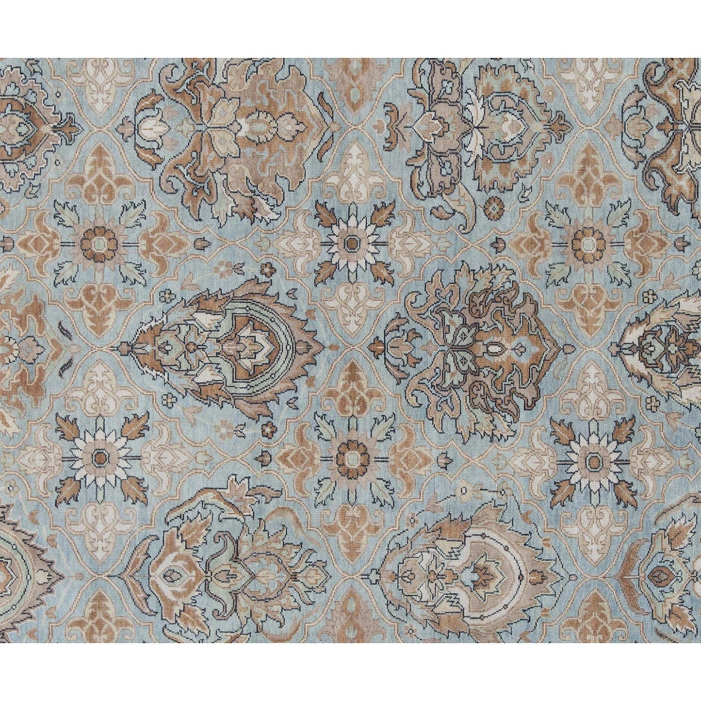 ANTIQUE SULTANABAD KIRMA LIGHT BLUE / RUST
