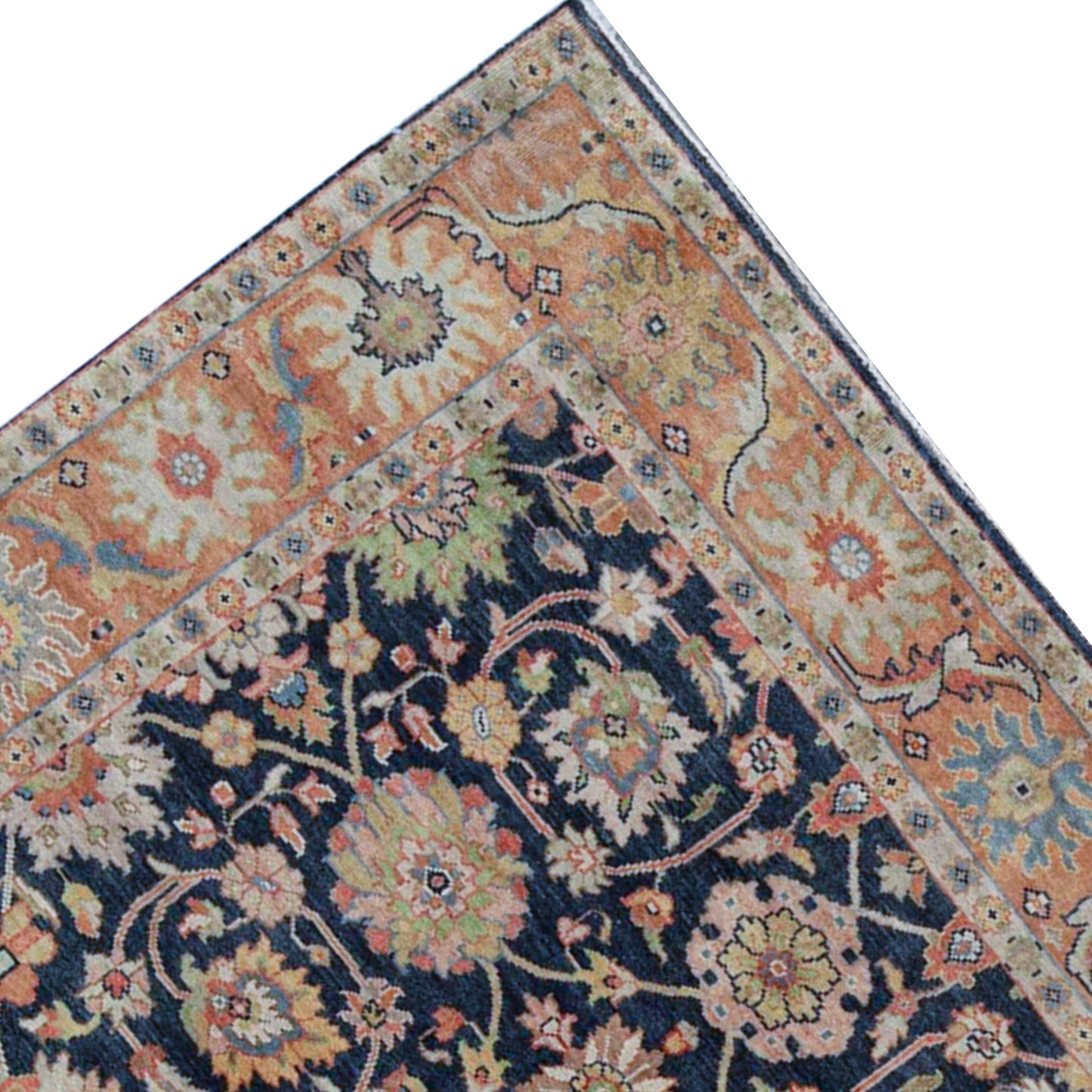 ANTIQUE SULTANABAD MAH20 BLUE / RUST